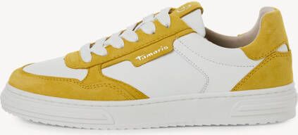 Tamaris 1-23617-42 600 Dames Lage Sneaker Damesschoenen M2361742 Wit Geel - Foto 2