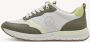 Tamaris vegan dames sneakers groen beige Uitneembare zool - Thumbnail 3