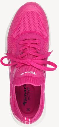 Tamaris damestrainers 1-23769-44 510 damesschoenen lage top vegan M2376944 Roze - Foto 2
