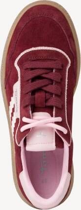 Tamaris Plateausneakers vrijetijdsschoen lage schoen veterschoen met contrast bies - Foto 3