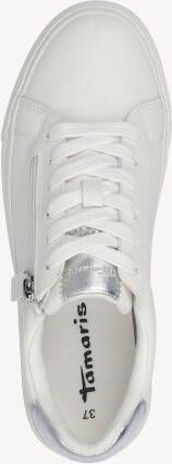 Tamaris dames sneakers met rits wit Uitneembare zool - Foto 6