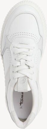 Tamaris Sneaker 1-23771-42 197 Dames Lage Damesschoenen Leer M2377142 wit - Foto 5