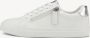 Tamaris dames sneakers met rits wit Uitneembare zool - Thumbnail 5