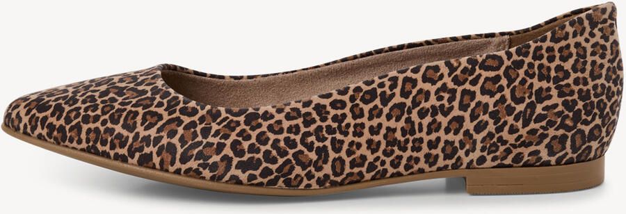 Tamaris Leopard Ballerina's bruin Leer Dames - Foto 6