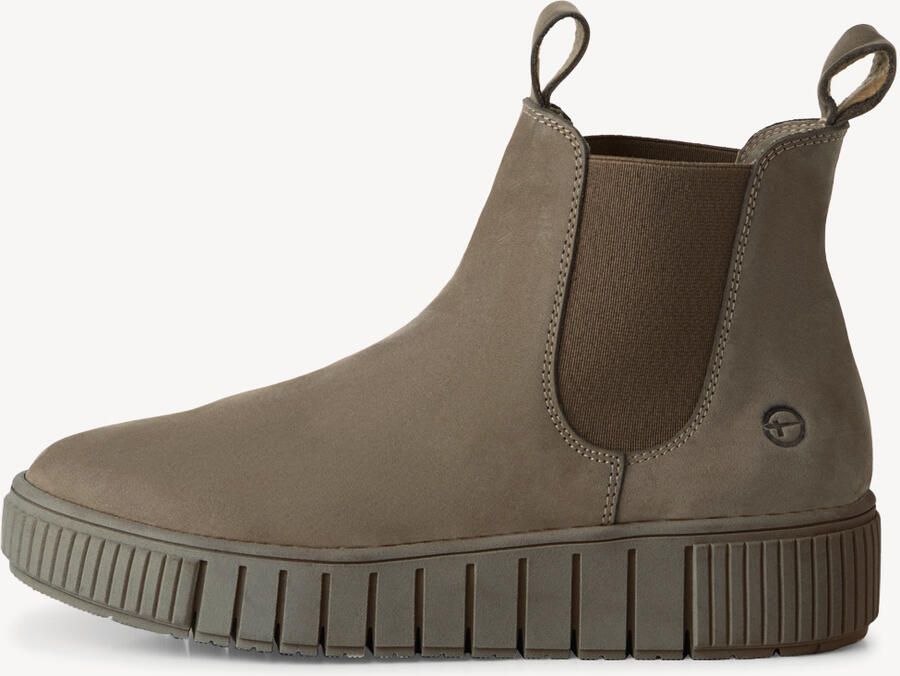 Tamaris dames Chelsea-laars 1-25403-43 341 leren enkellaarsjes M2540343 taupe - Foto 5