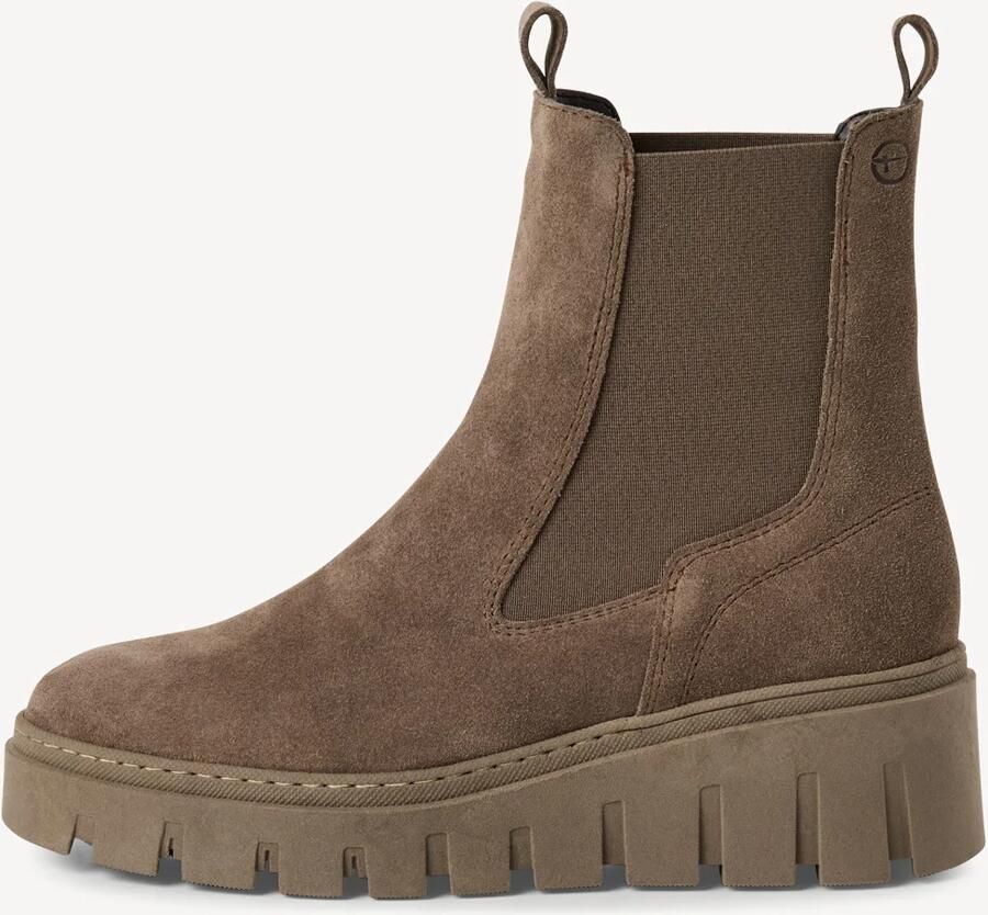 Tamaris Chelsea-boots plateau enkellaars instapschoen met t-logo - Foto 9