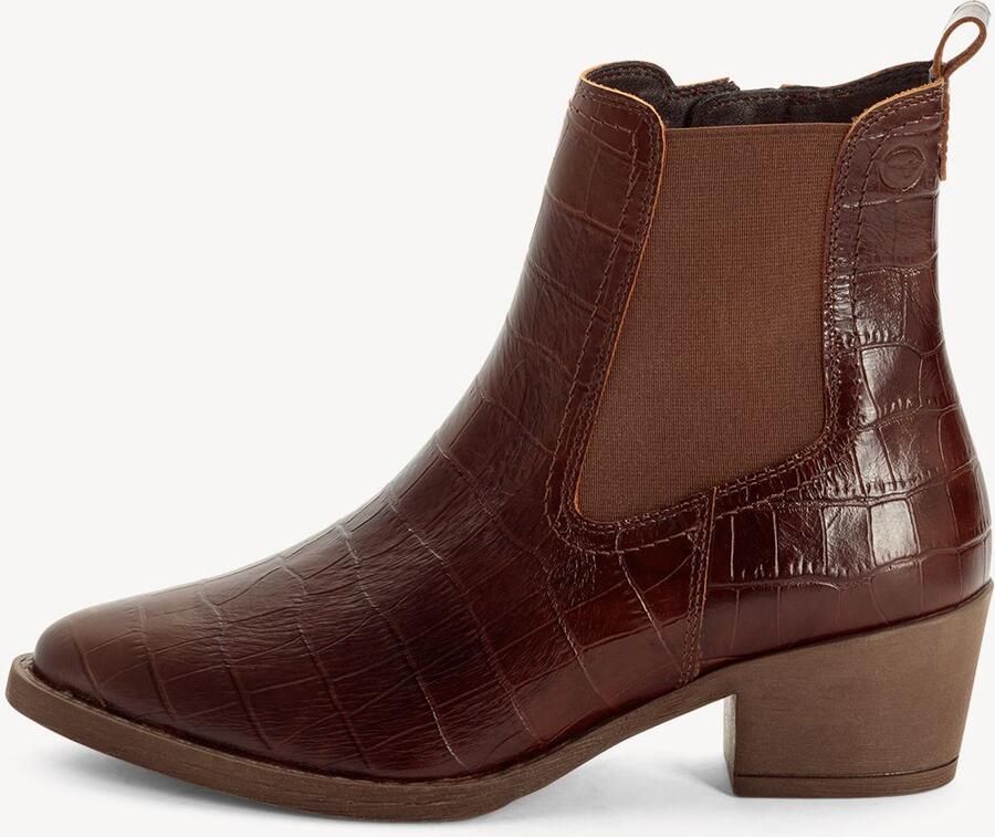 Tamaris Chelsea boots kastanjebruin
