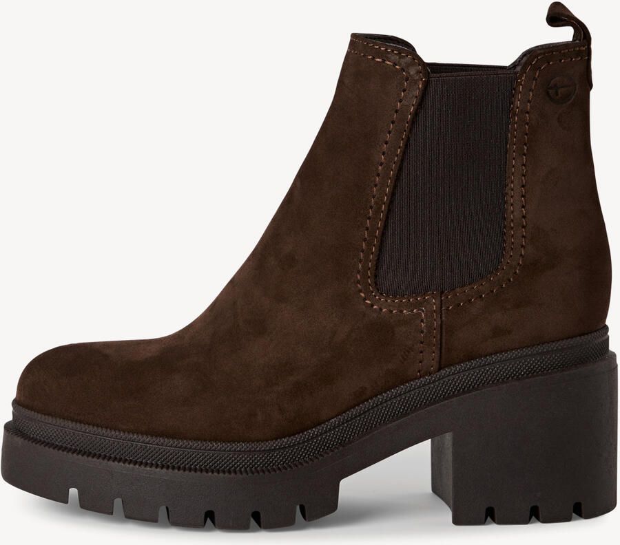 Tamaris dames Chelsea laars 1-25459-41-347 suède enkellaars M2545941 bruin