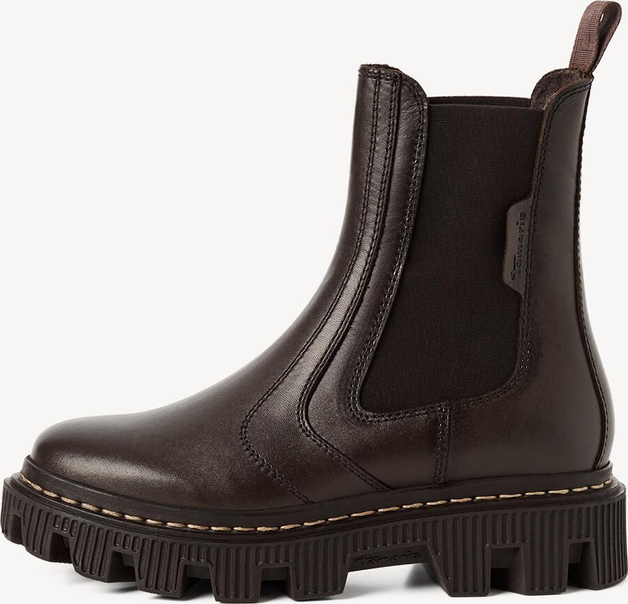 Tamaris dames leren Chelsea-laars 1-25488-47-304 enkellaarsjes voor dames bruin - Foto 2
