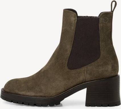 Tamaris Paarse Leren Enkellaars met Trendy 6cm Hak en Rits Paars Dames - Foto 5