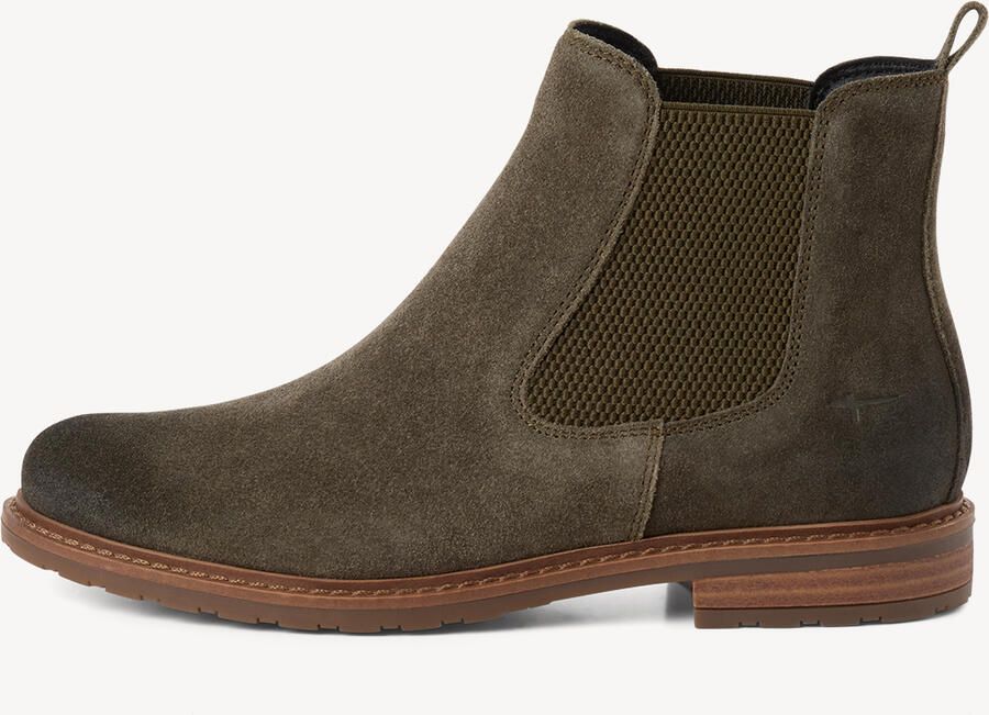 Tamaris Chelsea-laarsjes voor dames leren enkellaarsjes 1-25056-41-744 dames olijf - Foto 3