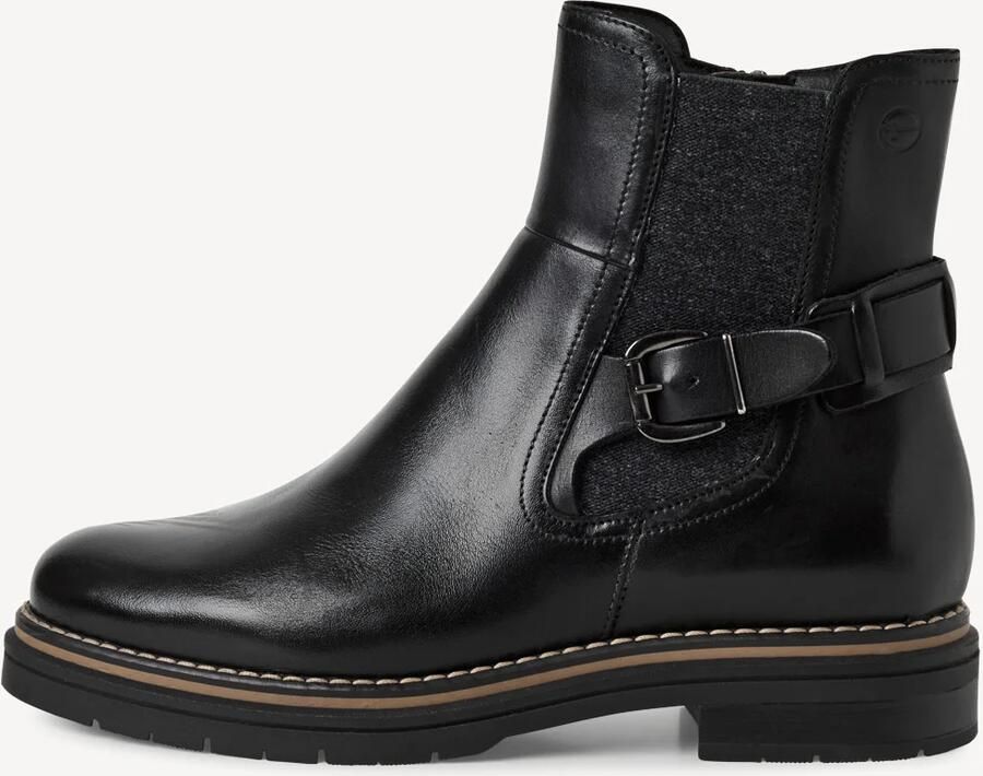 Tamaris Chelsea-boots blokhak zakelijke schoen enkellaarsje met touch it-uitrusting - Foto 3