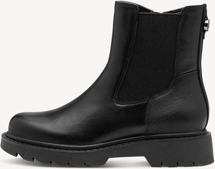 Tamaris Chelsea-boots blokhak enkellaarsjes met stretchinzet aan de buitenkant - Foto 3