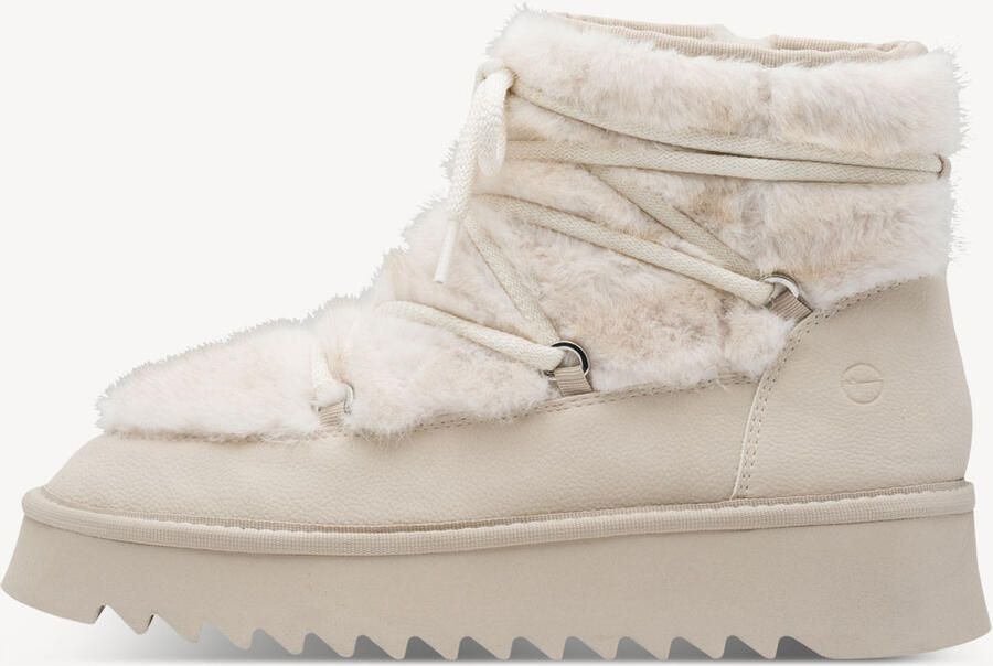 Tamaris dames enkellaars met plateauzool 1-26475-45 418 warme voering Beige - Foto 2