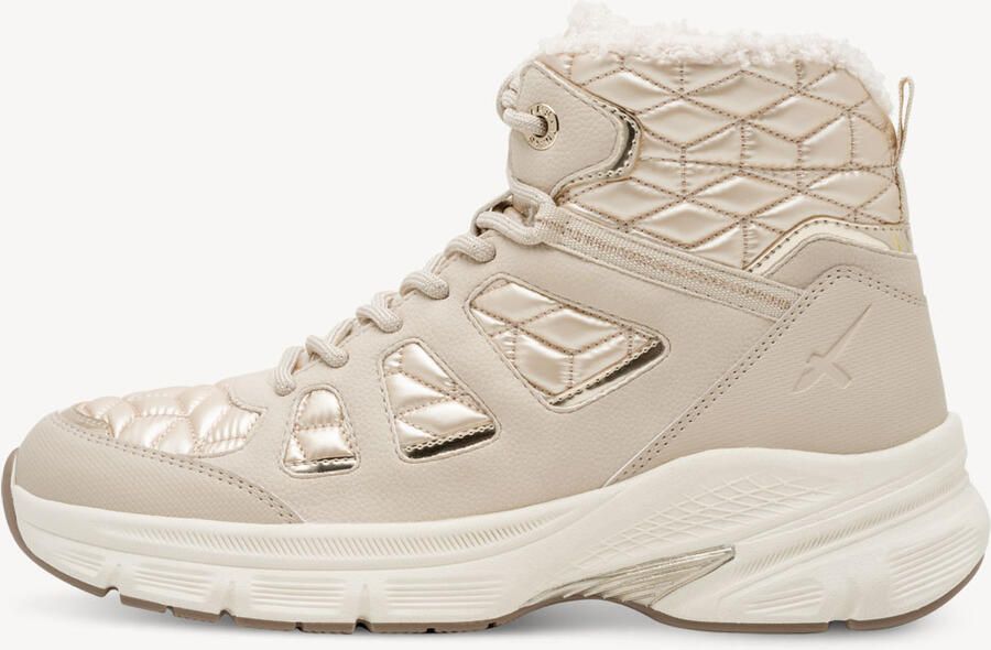 Tamaris Winterlaarzen sleehak veterboots met afgesteppte wattaties - Foto 2