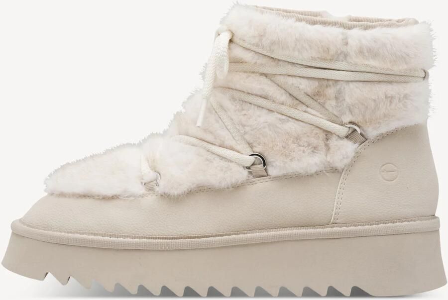 Tamaris dames enkellaars met plateauzool 1-26475-45 418 warme voering Beige - Foto 2