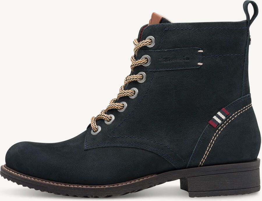 Tamaris Veterschoenen blokhak veterlaarsjes contrastnaad op de hiel en frame - Foto 2