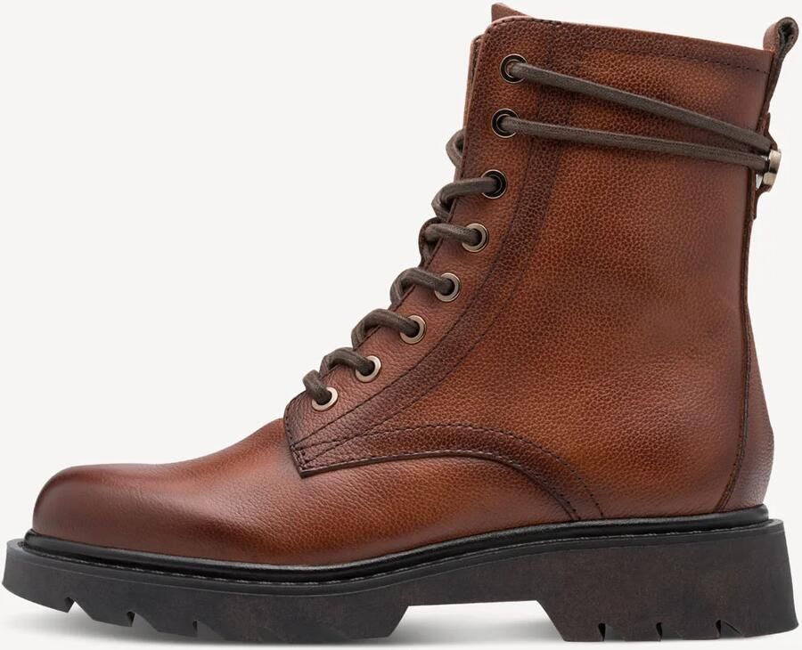 Tamaris Veterlaarsjes blokhak veterboots met schachtomwikkelende veters - Foto 4