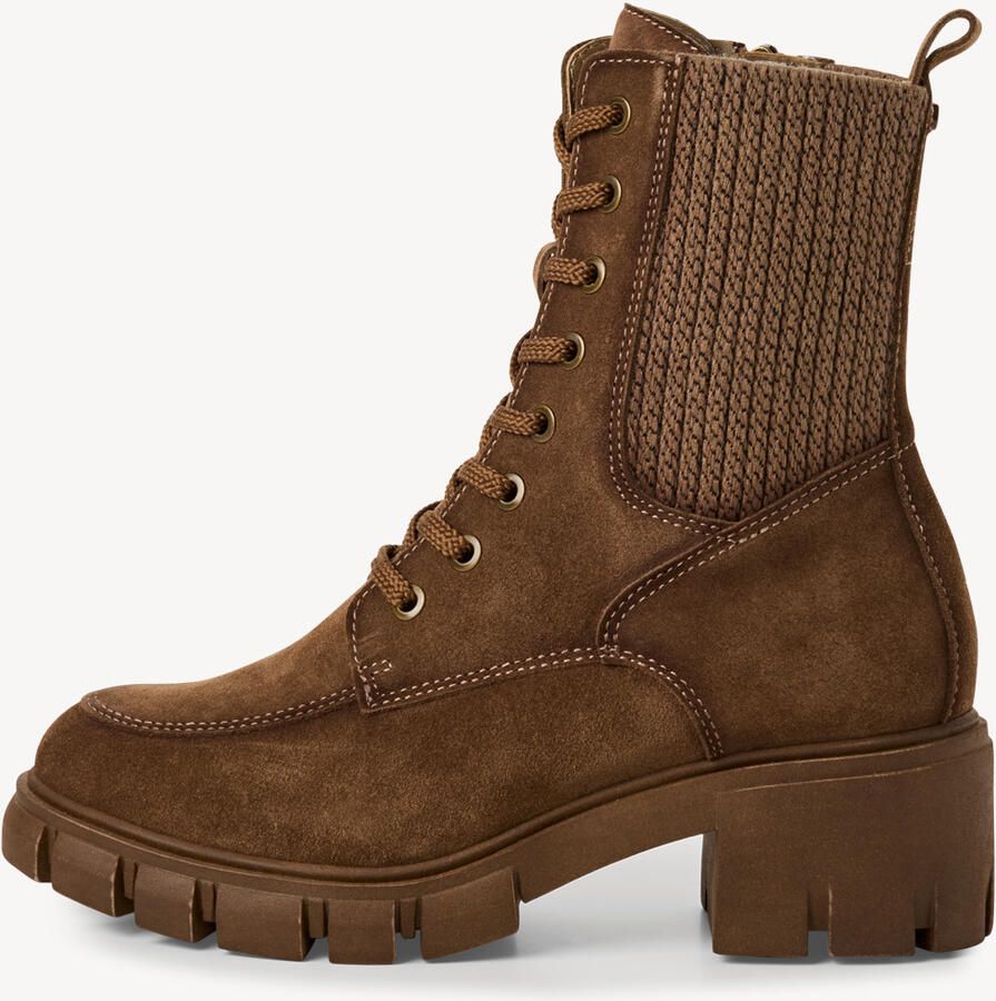 Tamaris dames leren laarzen enkellaarsjes vrouwen 1-25972-45 310 Camel M2527245 - Foto 6