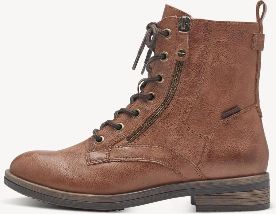 Tamaris Hoge veterschoenen SHAE blokhak veterschoenen laarsjes met decoratieve ritssluiting - Foto 4