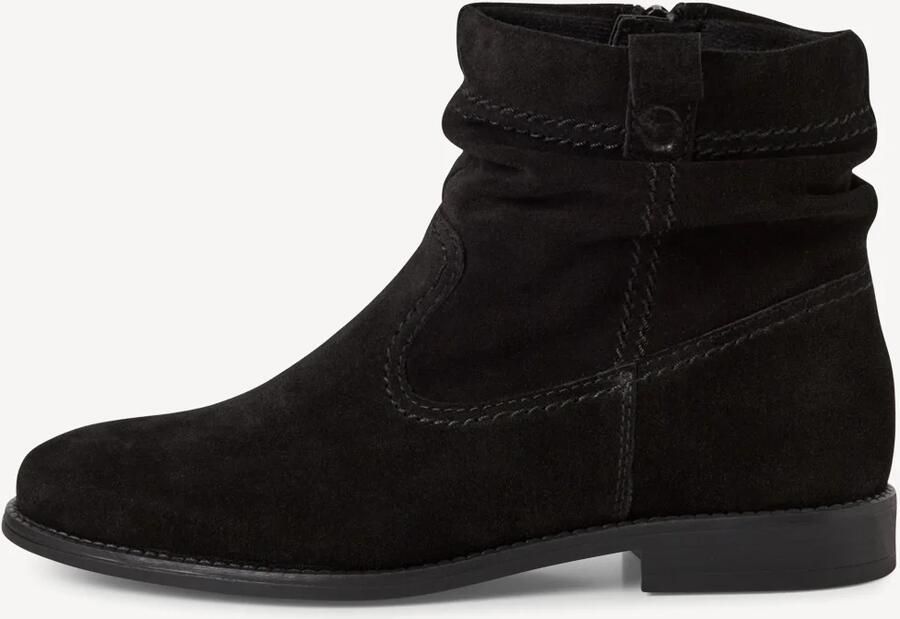 Tamaris Laarsjes blokhak laarzen met plooien in slouchy look - Foto 2