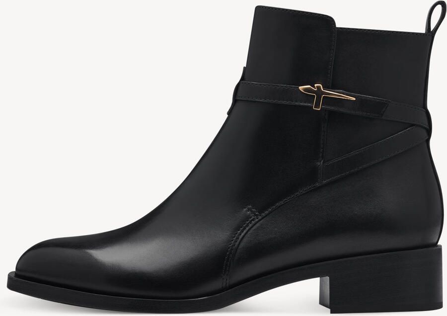 Tamaris Laarsjes blokhak business schoen ankleboots met t-logo decoratie - Foto 16