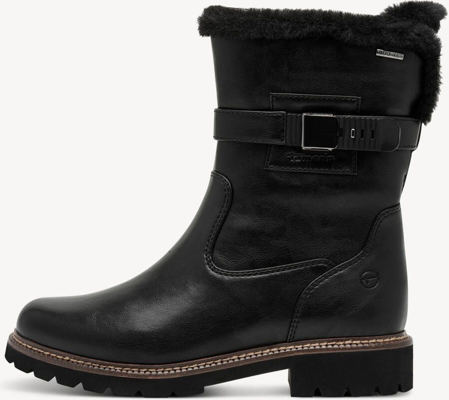 Tamaris Winterlaarsjes blokhak winterboots met sierriem en binnenrits - Foto 2