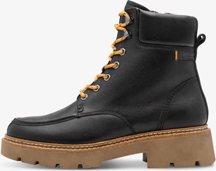 Tamaris Leren enkellaars voor dames 1-26903-45-003 Laarzen met warme voering Laarzen Zwart - Foto 2