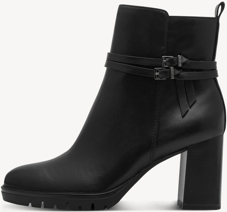 Tamaris Laarsjes blokhak business schoen ankleboots met decoratieve band - Foto 3