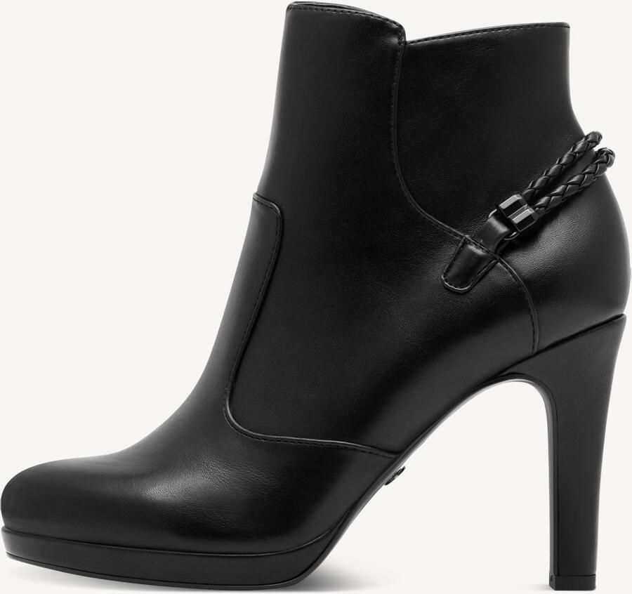 Tamaris Highheel-laarsjes stiletto hak avondschoen enkellaarsjes met banden op de hiel