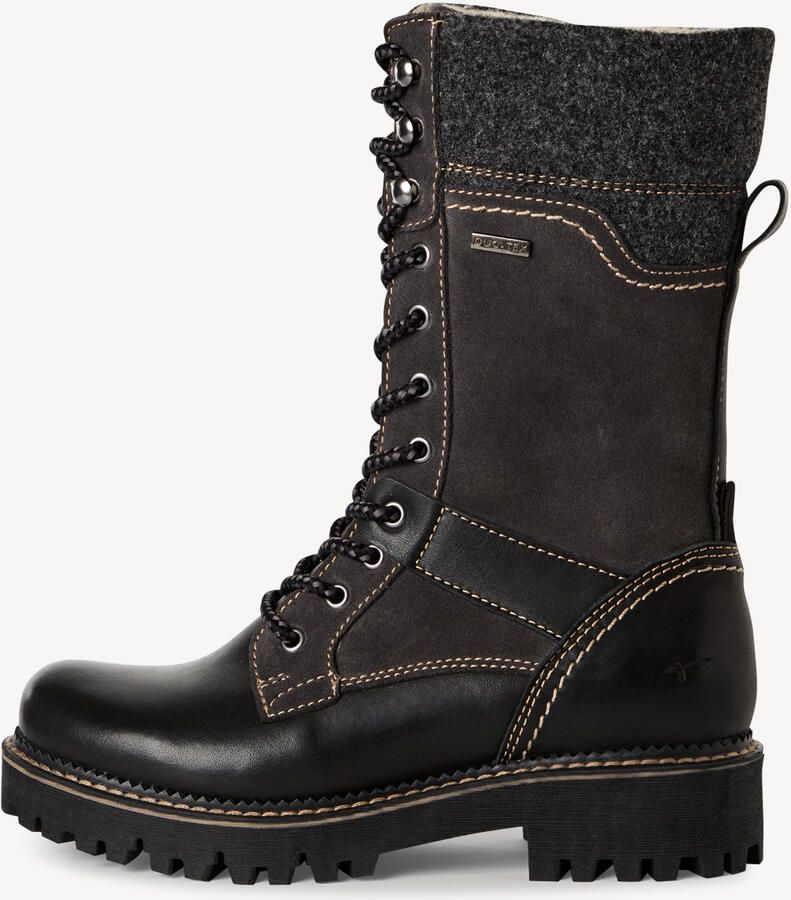 Tamaris dames leren enkellaars 1-26250-45 098 Laarzen M2625045 Zwart - Foto 2