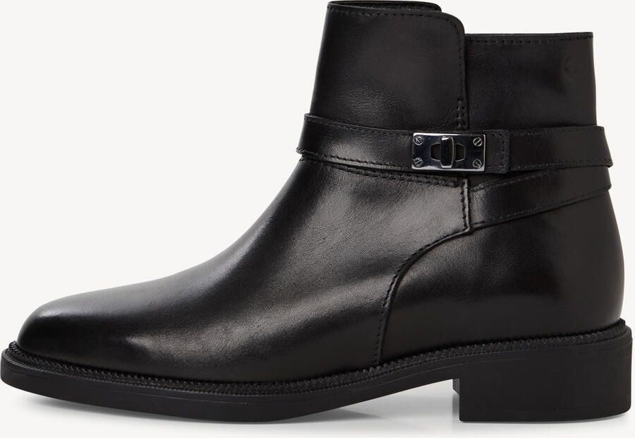 Tamaris Laarsjes blokhak zakelijke schoen met decente sierriem met applicatie - Foto 3