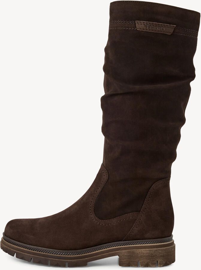 Tamaris Laarzen blokhak lange laarzen met slouchy plooien op de schacht