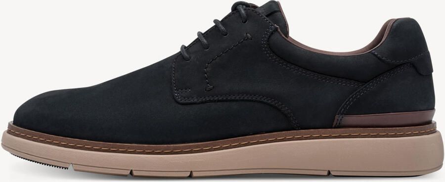 Tamaris heren leren halfschoenen 1-13627-47-805 veterschoenen blauw - Foto 3