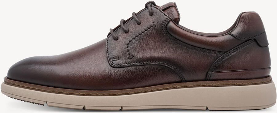 Tamaris heren leren halfschoenen 1-13627-47-366 veterschoenen bruin - Foto 3