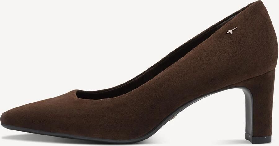 Tamaris 1-22455-47 Mocca Lederen pump met hak - Foto 7