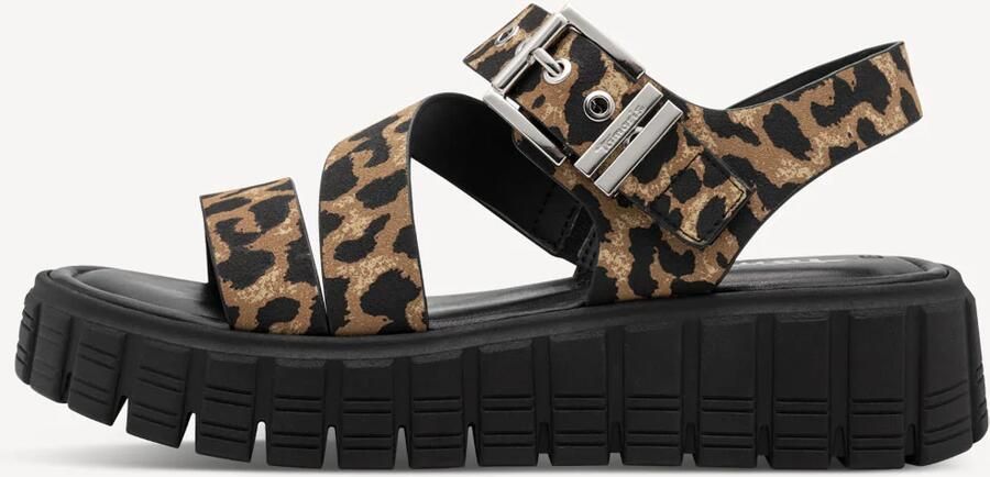Tamaris dames sandalen zwart leopard - Foto 3