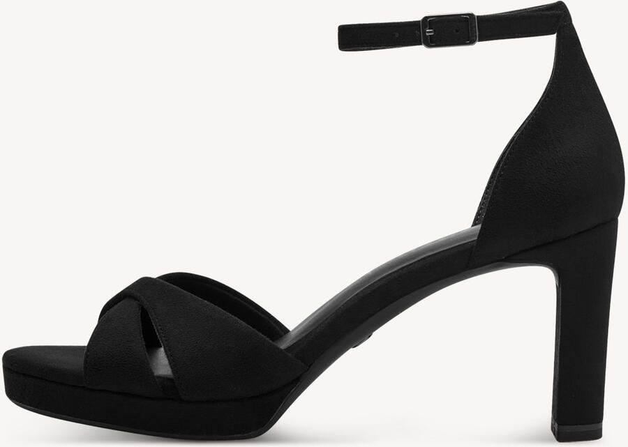 Tamaris Elegante Zwarte Sandalette Vegan Voetbed Hak Black Dames - Foto 4