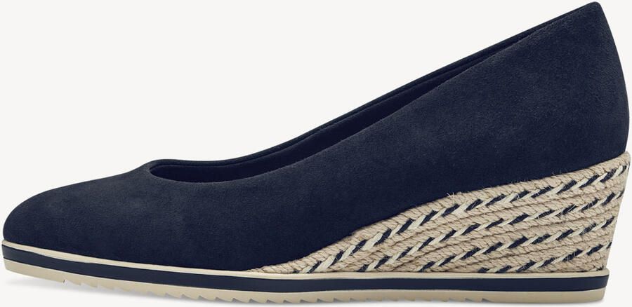 Tamaris Pumps met sleehak instapschoen lage schoen jute-koord aan de wig-hak in smalle vorm - Foto 9