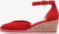 Tamaris Espadrilles Sandalen - Rood