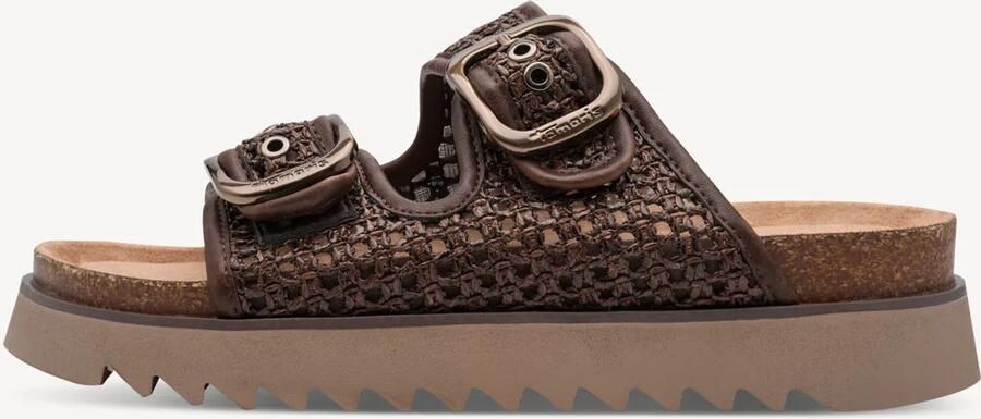 Tamaris damesmuiltjes 1-27516-46-304 Damesschoenen Plateau Veganistisch Donkerbruin - Foto 2