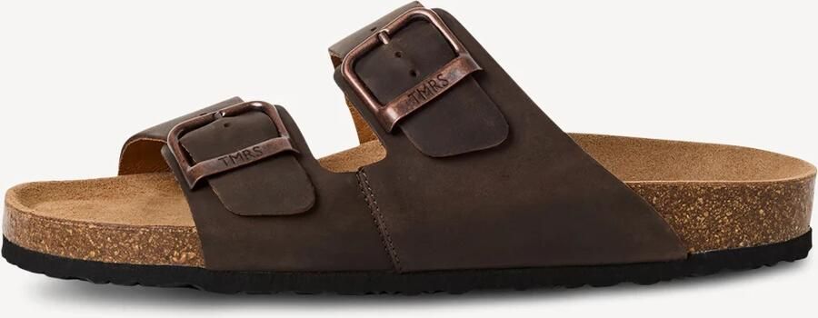 Tamaris heren leren slippers 1-17400-44-309 met voetbed zomerschoenen bruin - Foto 3