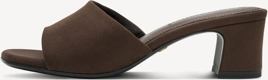 Tamaris dames muiltjes met hak bruin - Foto 3