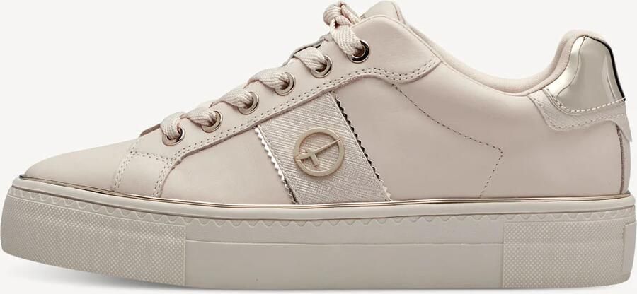 Tamaris Plateausneakers vrijetijdsschoen lage schoen veterschoen met gepolsterde schacht - Foto 12