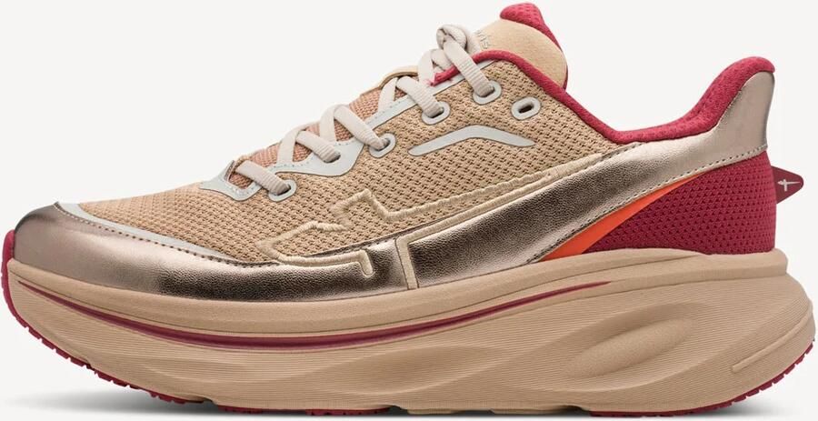 Tamaris damessneaker 1-23705-47-430 Easy In veterschoen Beige - Foto 3