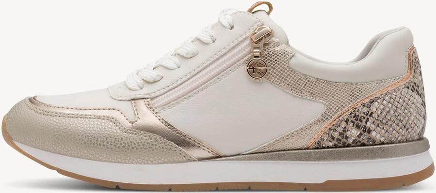 Tamaris dames sneaker 1-23613-46 454 Low Top dames schoenen veganistisch beige - Foto 5