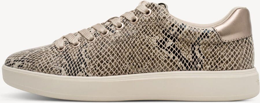 Tamaris Plateausneakers vrijetijdsschoen lage schoen veterschoen in vegan uitvoering - Foto 3