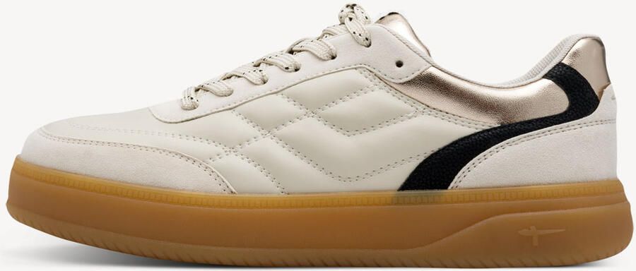 Tamaris Plateausneakers vrijetijdsschoen halfhoge schoen veterschoen met trendy sierstiksel - Foto 3