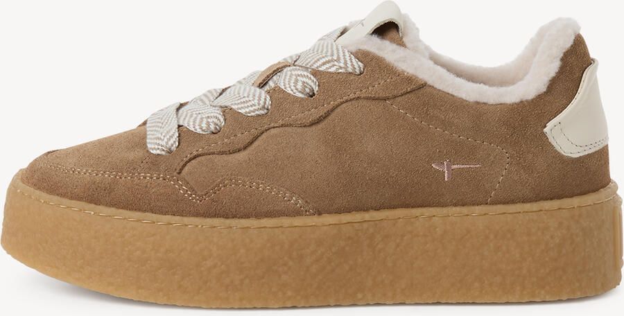 Tamaris Sneakers laag donkerbeige wit - Foto 2