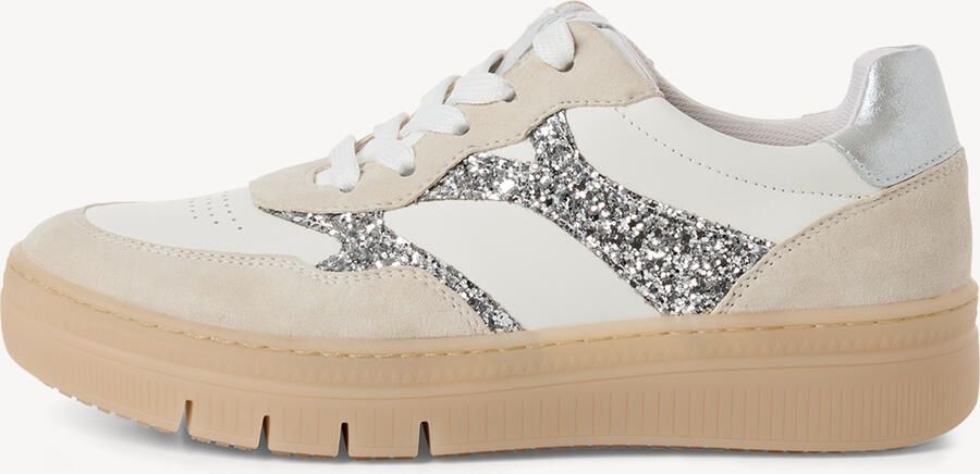 Tamaris Sneakers laag nude lichtbeige zilver - Foto 2
